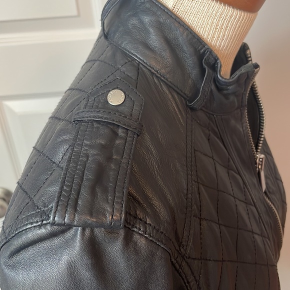 Michael Michael Kors vintage quilted leather jacket size large - Picture 7 of 12